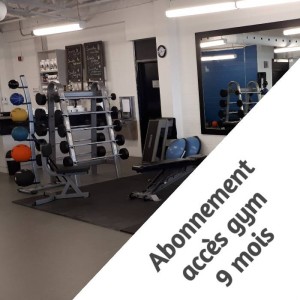 Abonnement accès gym - 9 mois
