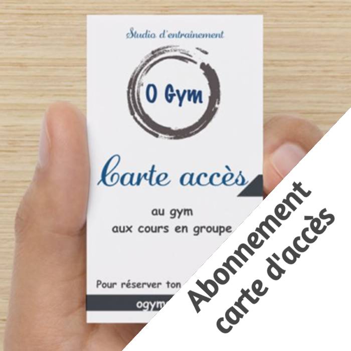 Carte d'accès gym - 10 accès